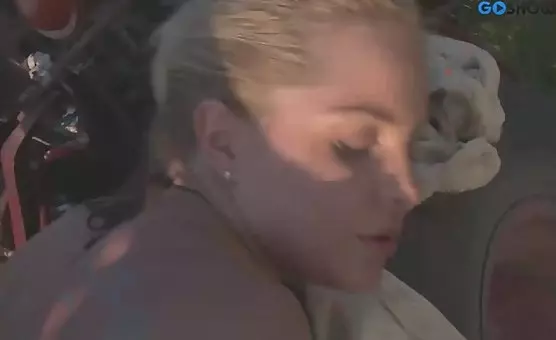 Blonde Outdoor Adventure Passionate Couple Unleashes Wild Nature